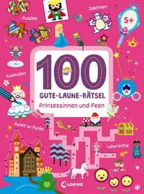 Loewe Lernen und Rätseln / Loewe Kreativ |  100 Gute-Laune-Rätsel - Prinzessinnen und Feen | Buch |  Sack Fachmedien