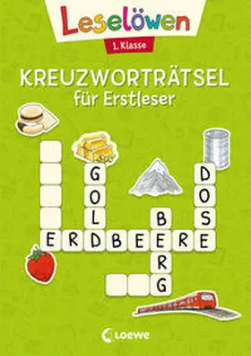 Loewe Erstlesebücher / Loewe Lernen und Rätseln |  Leselöwen Kreuzworträtsel für Erstleser - 1. Klasse (Hellgrün) | Buch |  Sack Fachmedien