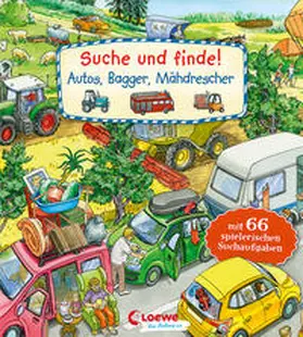  Suche und finde! - Autos, Bagger, Mähdrescher | Buch |  Sack Fachmedien