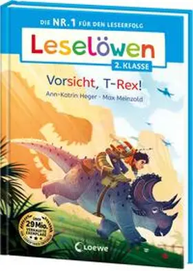 Heger |  Leselöwen 2. Klasse - Vorsicht, T-Rex! | Buch |  Sack Fachmedien