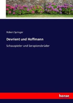 Springer |  Devrient und Hoffmann | Buch |  Sack Fachmedien