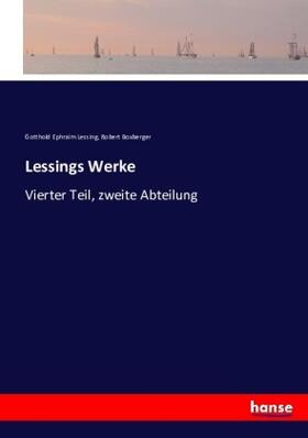 Lessing / Boxberger |  Lessings Werke | Buch |  Sack Fachmedien