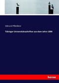 Pfleiderer |  Tübinger Universitätsschriften aus dem Jahre 1884 | Buch |  Sack Fachmedien