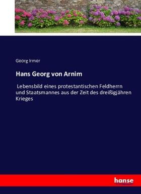 Irmer |  Hans Georg von Arnim | Buch |  Sack Fachmedien