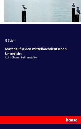 Stier |  Material für den mittelhochdeutschen Unterricht | Buch |  Sack Fachmedien