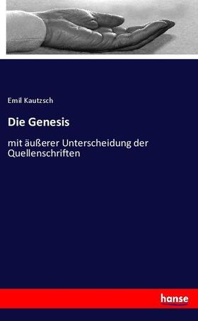 Kautzsch |  Die Genesis | Buch |  Sack Fachmedien