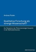 Ploder |  Qualitative Forschung als strenge Wissenschaft? | eBook | Sack Fachmedien