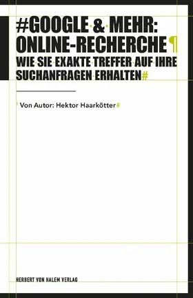 Haarkötter |  Google & mehr: Online-Recherche | eBook | Sack Fachmedien