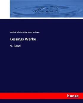 Lessing / Boxberger |  Lessings Werke | Buch |  Sack Fachmedien