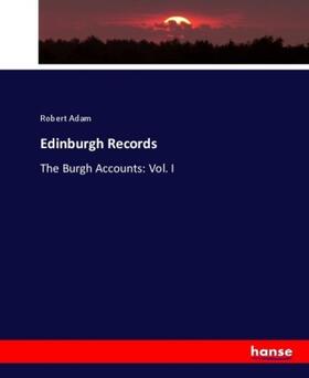 Adam |  Edinburgh Records | Buch |  Sack Fachmedien