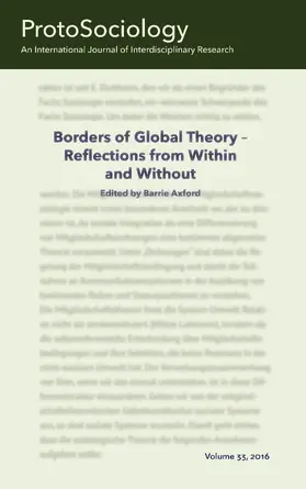 Axford |  Borders of Global Theory - Reflections from Within and Without | eBook | Sack Fachmedien