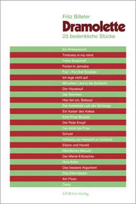 Billeter |  Dramolette | Buch |  Sack Fachmedien
