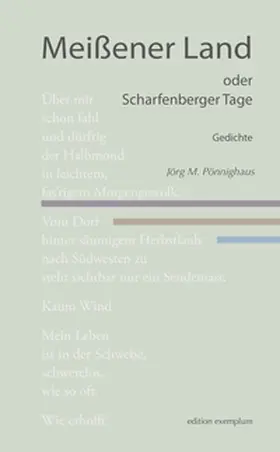 Pönnighaus |  Meißener Land oder Scharfenberger Tage | Buch |  Sack Fachmedien