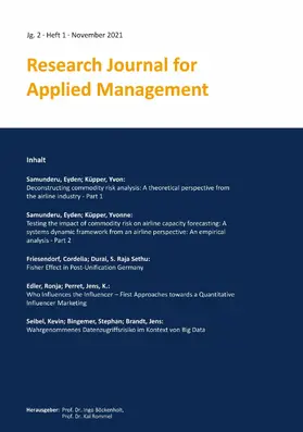 Samunderu / Küpper / Friesendorf | Research Journal for Applied Management - Jg. 2, Heft 1 | E-Book | www.sack.de