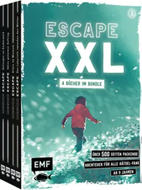 Varennes-Schmitt / Oltramare / Godeau |  Escape XXL - über 500 Seiten packende Abenteuer für alle Rätsel-Fans ab 9 Jahren (Band 2) | Buch |  Sack Fachmedien