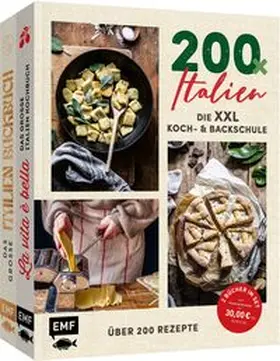 Mattner-Shahi / Welzer / Menichelli |  200 x Italien - Die XXL Koch- und Backschule | Buch |  Sack Fachmedien