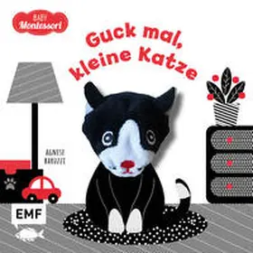 Baruzzi / Ickler |  Kontrastbuch für Babys mit Fingerpuppe: Guck mal, kleine Katze | Buch |  Sack Fachmedien