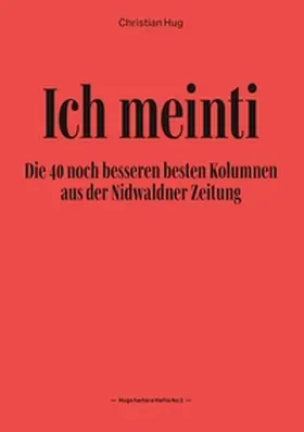 Hug |  Ich meinti II | Buch |  Sack Fachmedien