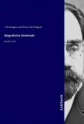 Varnhagen Von Ense |  Biografische Denkmale | Buch |  Sack Fachmedien