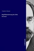 Friedrich |  Begriffsbestimmung des Orbis terrarum | Buch |  Sack Fachmedien