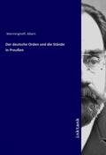 Werminghoff |  Der deutsche Orden und die Stände in Preußen | Buch |  Sack Fachmedien