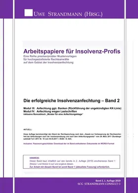 Strandmann |  Die erfolgreiche Insolvenzanfechtung - Band 2 | Buch |  Sack Fachmedien
