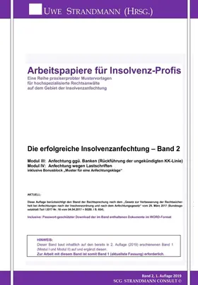 Strandmann |  Die erfolgreiche Insolvenzanfechtung - Band 2 | Buch |  Sack Fachmedien