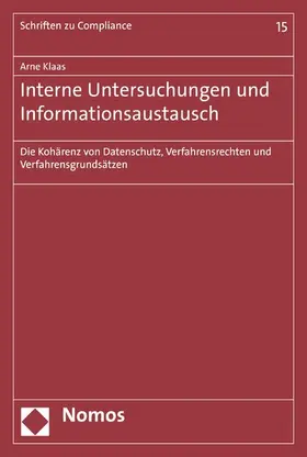 Klaas | Interne Untersuchungen und Informationsaustausch | E-Book | www.sack.de
