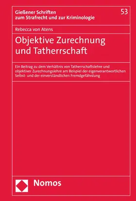 von Atens | Objektive Zurechnung und Tatherrschaft | E-Book | www.sack.de