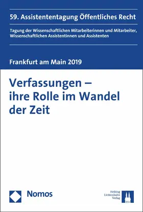 Donath / Bretthauer / Kring |  Verfassungen - ihre Rolle im Wandel der Zeit | eBook | Sack Fachmedien