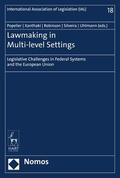 Popelier / Xanthaki / Robinson |  Lawmaking in Multi-level Settings | eBook | Sack Fachmedien