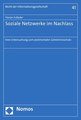 Fußeder | Soziale Netzwerke im Nachlass | E-Book | sack.de