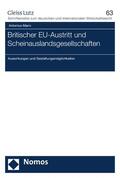 Mann |  Britischer EU-Austritt und Scheinauslandsgesellschaften | eBook | Sack Fachmedien