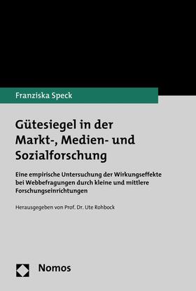 Speck | Gütesiegel in der Markt-, Medien- und Sozialforschung | E-Book | sack.de
