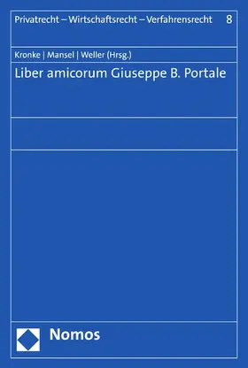 Kronke / Mansel / Weller |  Liber amicorum Giuseppe B. Portale | eBook | Sack Fachmedien