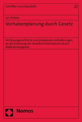 Ziekow | Vorhabenplanung durch Gesetz | E-Book | sack.de