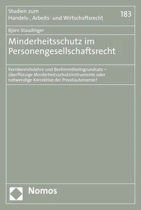 Staudinger |  Minderheitsschutz im Personengesellschaftsrecht | eBook | Sack Fachmedien