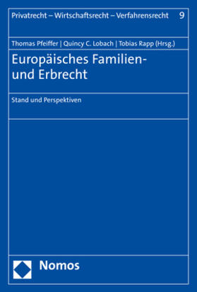 Pfeiffer / Lobach / Rapp | Europäisches Familien- und Erbrecht | E-Book | sack.de