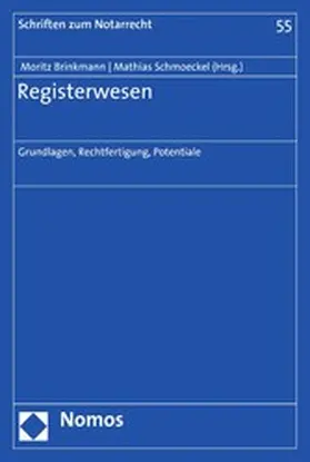 Brinkmann / Schmoeckel |  Registerwesen | eBook | Sack Fachmedien