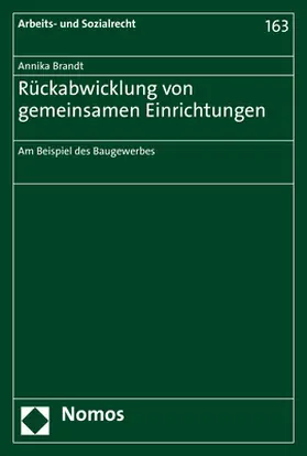 Brandt |  Rückabwicklung von gemeinsamen Einrichtungen | eBook | Sack Fachmedien