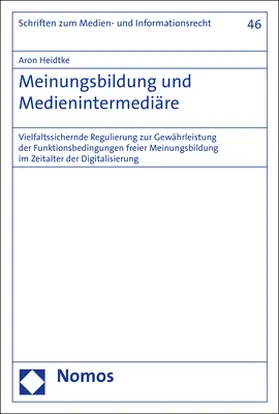 Heidtke | Meinungsbildung und Medienintermediäre | E-Book | www.sack.de