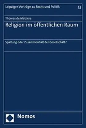 Maizière |  Religion im öffentlichen Raum | eBook | Sack Fachmedien