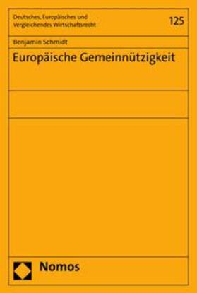 Schmidt | Europäische Gemeinnützigkeit | E-Book | sack.de