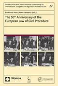 Hess / Lenaerts |  The 50th Anniversary of the European Law of Civil Procedure | eBook | Sack Fachmedien