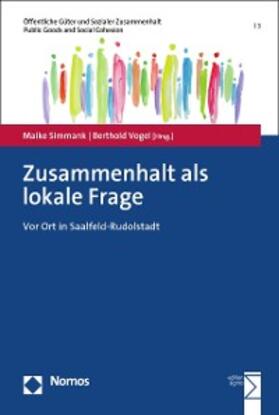 Simmank / Vogel |  Zusammenhalt als lokale Frage | eBook | Sack Fachmedien