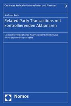 Roth | Related Party Transactions mit kontrollierenden Aktionären | E-Book | sack.de