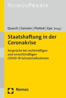 Quarch / Geissler / Plottek | Staatshaftung in der Coronakrise | E-Book | sack.de