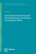 Josi |  Automatisierte Erkennung von Standardisierung und Variation in juristischen Texten | eBook | Sack Fachmedien