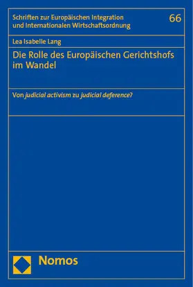 Lang |  Die Rolle des Europäischen Gerichtshofs im Wandel | eBook | Sack Fachmedien