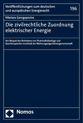 Georgopoulos |  Die zivilrechtliche Zuordnung elektrischer Energie | eBook | Sack Fachmedien